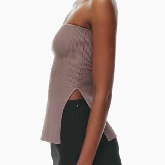 NWT Aritzia Babaton Sculpt Knit Savvy Tube Top - Picture 3 of 13